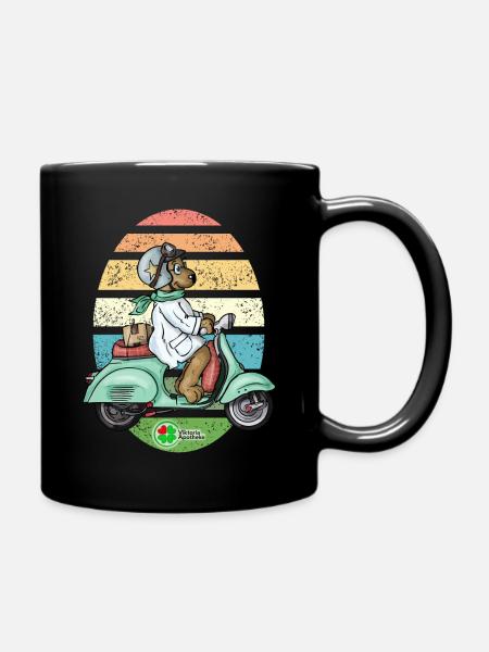 Bär Viktoria Shirt - Tasse einfarbig - Schwarz