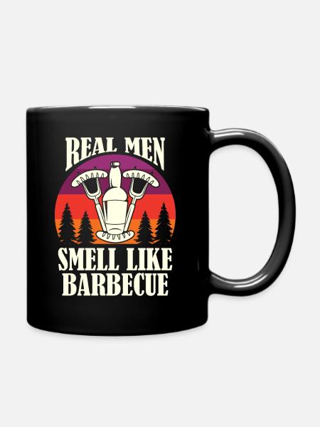 Barbecue pour vrais hommes - Mug uni - noir