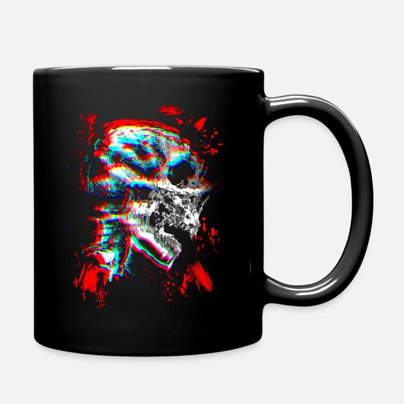 Totenkopf - Tasse einfarbig - Schwarz