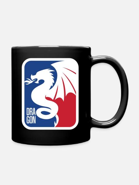 le dragon de feu est dans la maison - Mug uni - noir