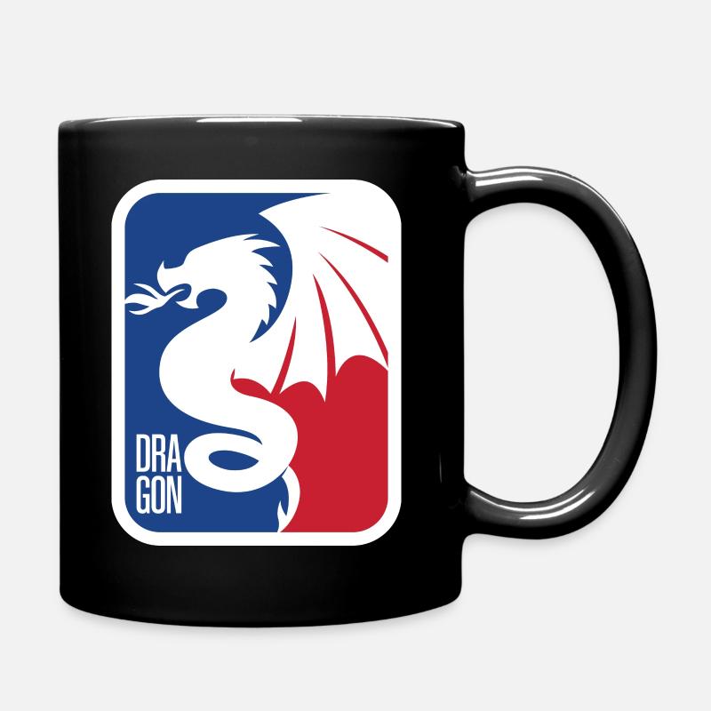le dragon de feu est dans la maison - Mug uni - noir