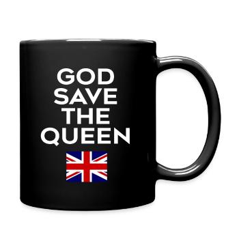 Dieu sauve la reine - Mug uni - noir - Droite