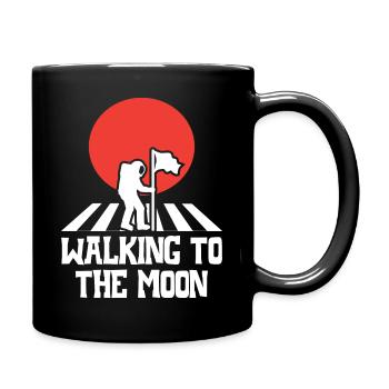 Marcher vers la Lune - Mug uni - noir - Droite