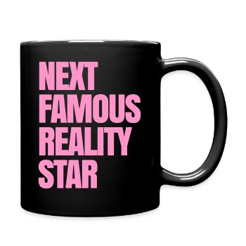 Next famous reality star realitystar - Full Colour Mug - black - Right