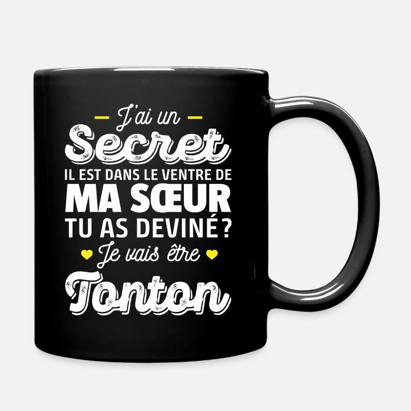 je vais être tonton / futur tonton - Mug uni - noir