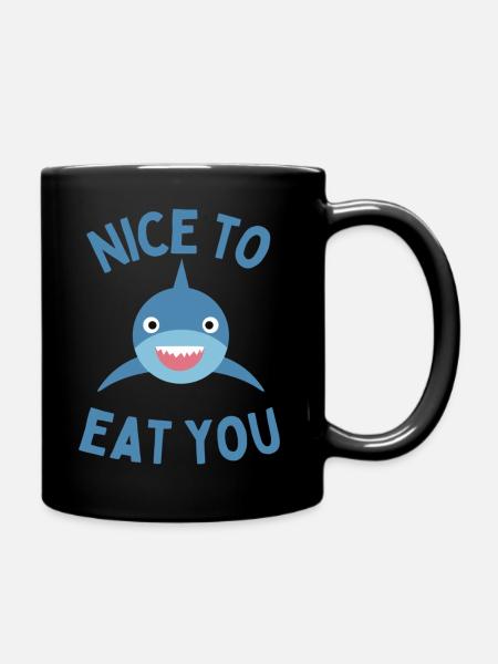 nice to eat you - Mug uni - noir