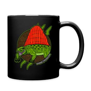 Dimetrodon Logo - Tasse einfarbig - Schwarz - Rechts