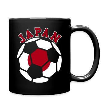 Japan Soccer Ball Japanese Football Fan Heritage - Tasse einfarbig - Schwarz - Rechts