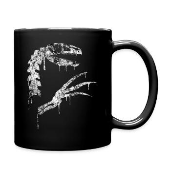 Therizinosaurus Skelett - Tasse einfarbig - Schwarz - Rechts