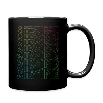 airtime textblock hollow wave rainbow - Tasse einfarbig - Schwarz - Rechts