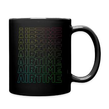 airtime textblock hollow rainbow - Tasse einfarbig - Schwarz - Rechts