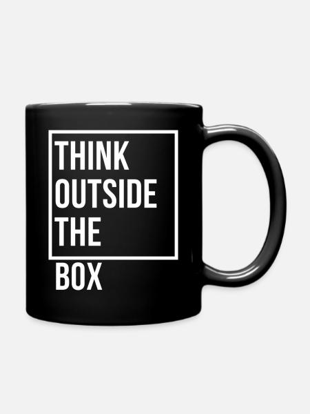 Box - Tasse einfarbig - Schwarz
