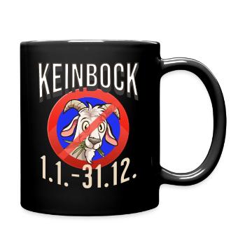 Keinbock Sternzeichen Astrologie Horoskop - Tasse einfarbig - Schwarz - Rechts