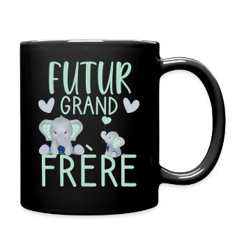 Enfant futur grand frère annonce grossesse - Mug uni - noir - Droite