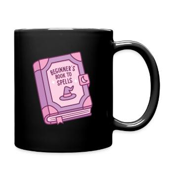 Witch Spell Book Beginner Book To Spells Funny - Full Colour Mug - black - Right