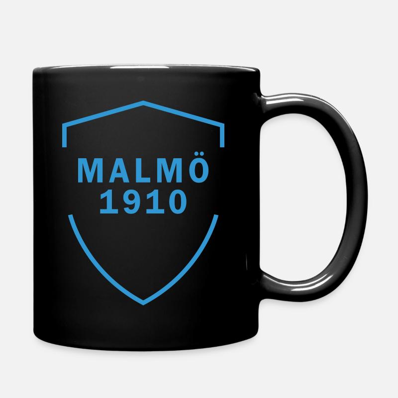 Malmö 1910 - Enfärgad mugg - svart