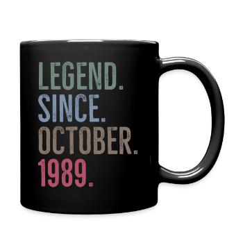 Legende seit Oktober 1989 - Tasse einfarbig - Schwarz - Rechts
