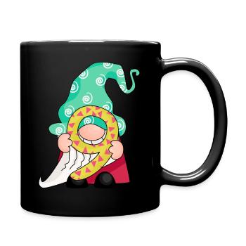Number Nine Gnome - Full Colour Mug - black - Right