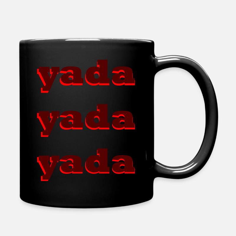 yada, yada, yada - Full Colour Mug - black