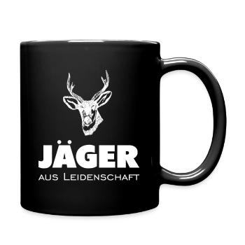 Jäger aus Leidenschaft - Tasse einfarbig - Schwarz - Rechts