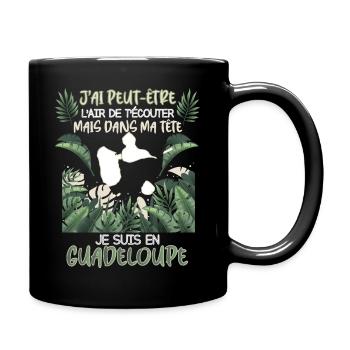 Guadeloupe Ma Tête Mon Coeur - Mug uni - noir - Droite