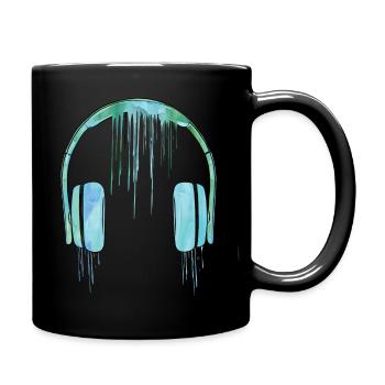 earphone ink - Full Colour Mug - black - Right