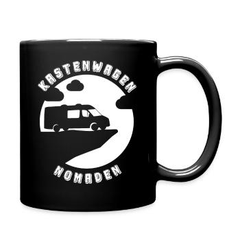 Kastenwagen Nomaden Camper Van Wohnmobil - Tasse einfarbig - Schwarz - Rechts
