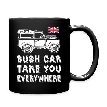 La voiture de brousse vous emmène partout - Mug uni - noir - Droite