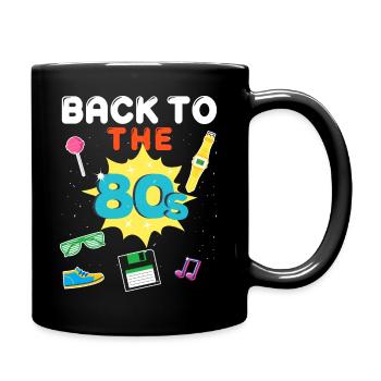 Year 80's Design Vintage Original - Full Colour Mug - black - Right