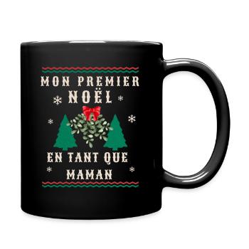 MEIN ERSTES WEIHNACHTEN ALS MUTTER FRAUEN T-SHIRT - Tasse einfarbig - Schwarz - Rechts