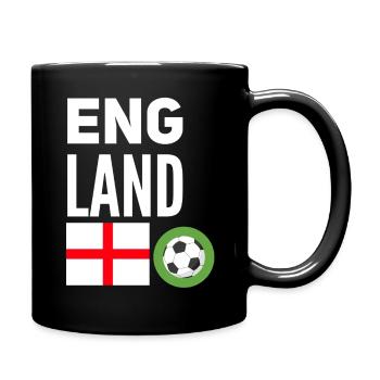 Angleterre de football - Mug uni - noir - Droite