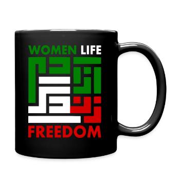 women life freedom Zan zendegi azadi - Tasse einfarbig - Schwarz - Rechts