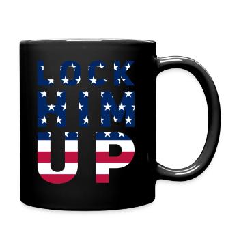Lock him up - Tasse einfarbig - Schwarz - Rechts