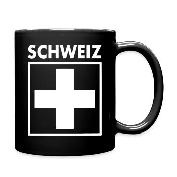suisse - Mug uni - noir - Droite