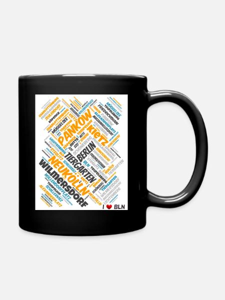 Berlin - Tasse einfarbig - Schwarz