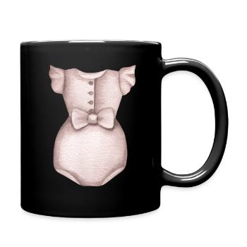 Rosa Kleid - Tasse einfarbig - Schwarz - Rechts
