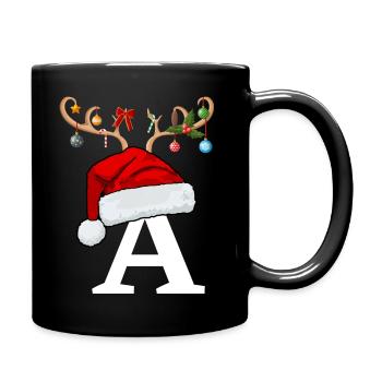 Brief an den Weihnachtshut - Tasse einfarbig - Schwarz - Rechts