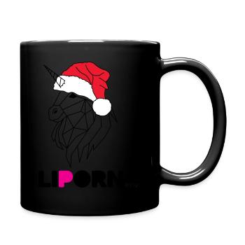 Liporn head de noel By RF - Mug uni - noir - Droite