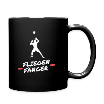 Fliegenfänger - Tasse einfarbig - Schwarz - Rechts