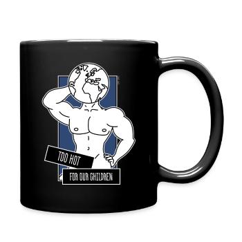 Too Hot for our Children ("Father Earth" Version) - Full Colour Mug - black - Right
