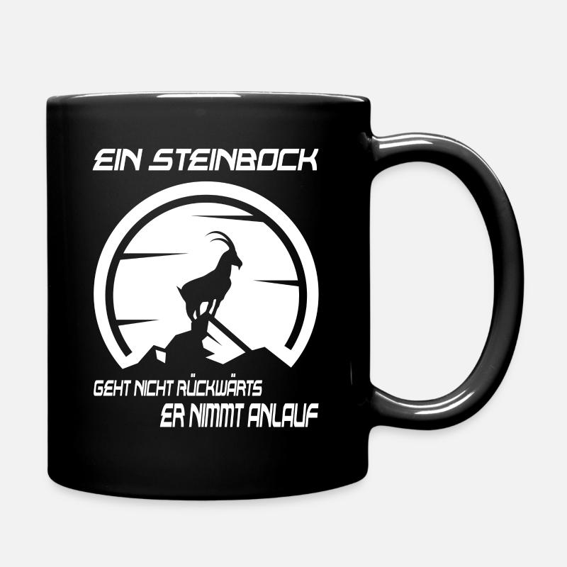 Sternzeichen Steinbock Dezember bis Januar - Tasse einfarbig - Schwarz