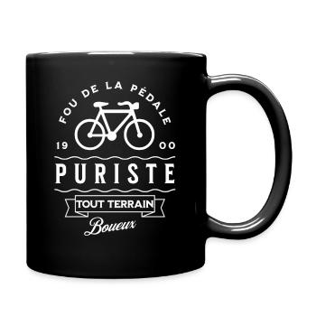 Fou de la pédale - Mug uni - noir - Droite