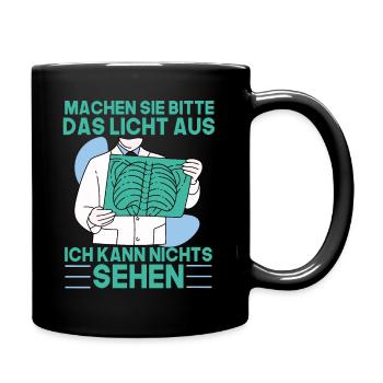 Machen Sie das Licht aus, ich kann nichts sehen - Tasse einfarbig - Schwarz - Rechts