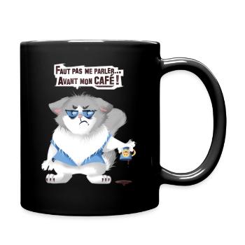 grumpy catcoffee - Mug uni - noir - Droite