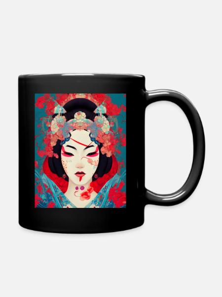 JapaneseGirl 7 - Tasse einfarbig - Schwarz