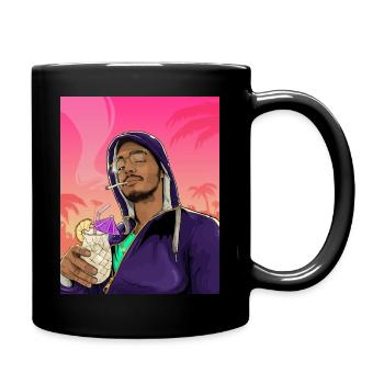 Guy on the Beach - Full Colour Mug - black - Right