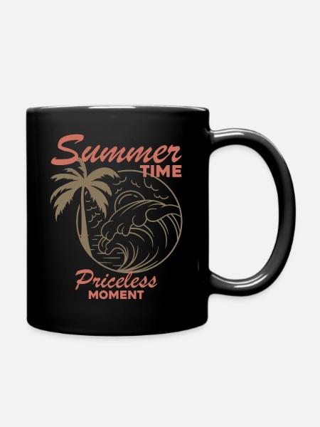 Summer Time - Tasse einfarbig - Schwarz