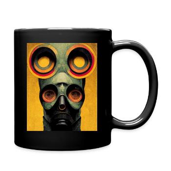 T-shirt Retro Masque à gaz Style industriel bauhaus vi - Mug uni - noir - Droite