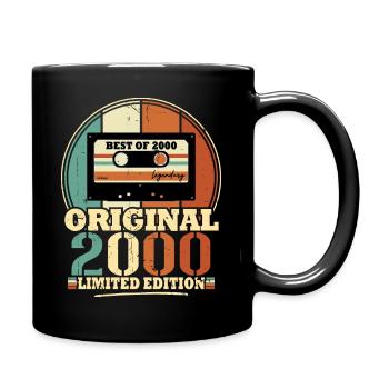 Original 2000 Retro Vintage Geburtstagsgeschenk - Tasse einfarbig - Schwarz - Rechts