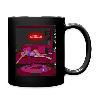 Citygirl Late Night Friday Offline 420 - Full Colour Mug - black - Right